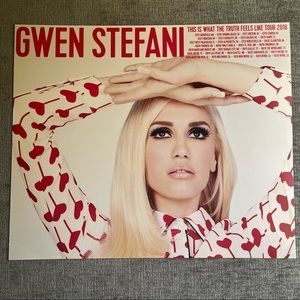 GWEN STEFANI 2016 This Is What The Truth Feels Like VIP Tour Poster